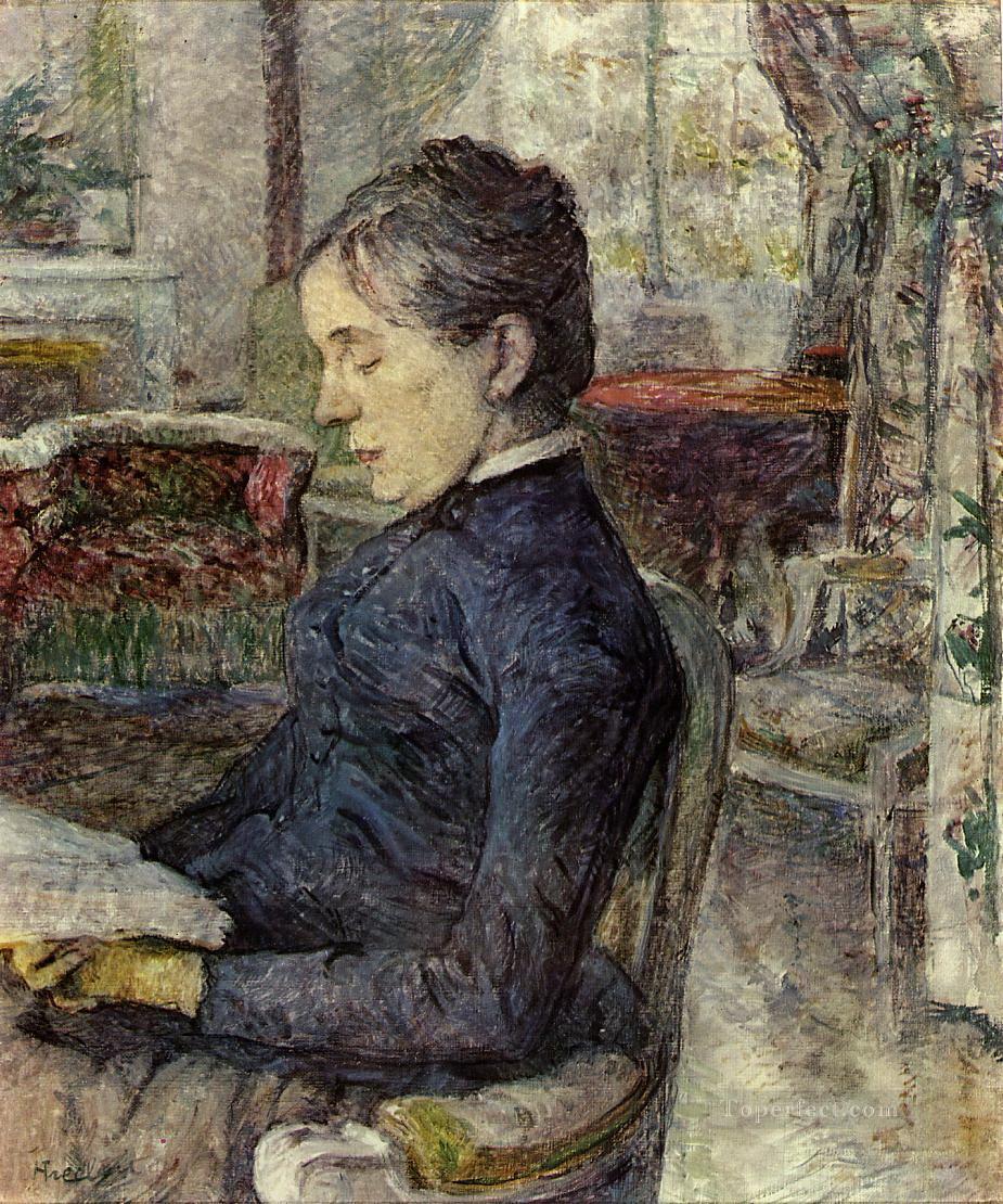 1887年トゥールーズ・ロートレック・アンリ・ド伯爵夫人油絵